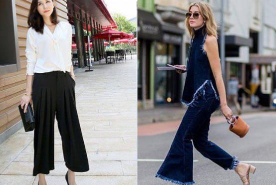 闊腿褲搭什么鞋子