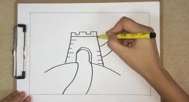 長城怎么畫